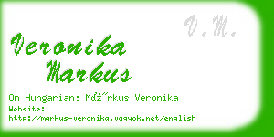 veronika markus business card